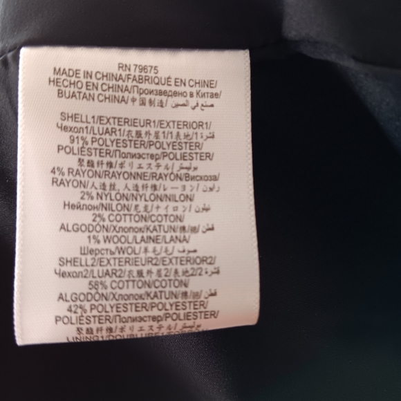 BCBGeneration Coat, Size S, Navy - Picture 10 of 10